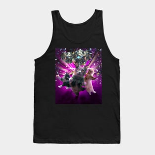 Disco Cats - 70s Disco Kitty Cat Rave Tank Top